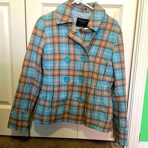 Plaid winter coat